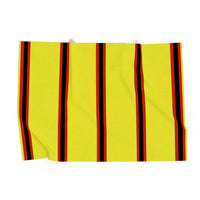 Yellow & Black & Red (Pinstripes) Dog Blanket