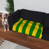 Yellow and Green Dog Blanket