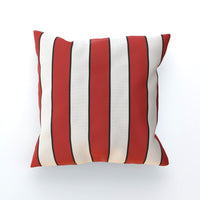 Red & White (Black) Cushion