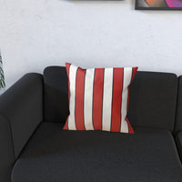 Red & White (Black) Cushion