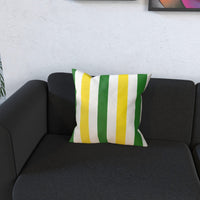 Green, White & Yellow Cushion