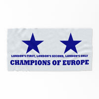 Champions of Europe Beach Towel - White