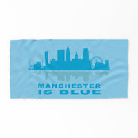 Manchester is Blue Beach Towel
