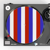 Red, White & Blue Turntable Mat