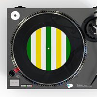 Green, White & Yellow Turntable Mat