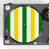 Green, White & Yellow Turntable Mat