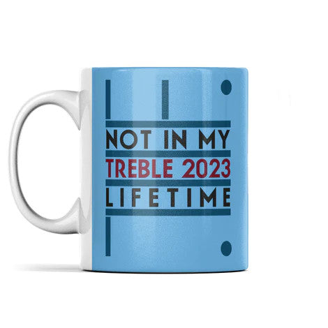 Manchester City Mug - Treble (Sky Blue)