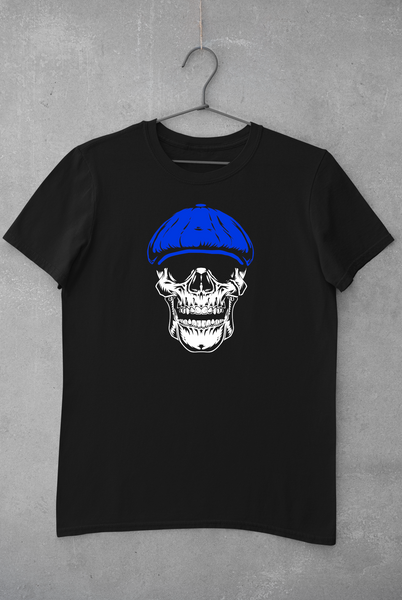 Skull Face T-Shirt - Blue