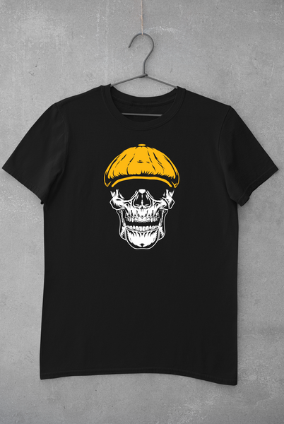 Skull Face T-Shirt - Gold