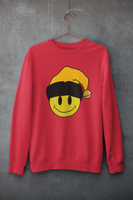 Acid Smiley Christmas Jumper - Amber & Black