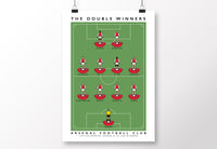 Arsenal 98 Double Winners Poster