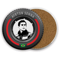 Ayrton Senna Ceramic Beer Mats
