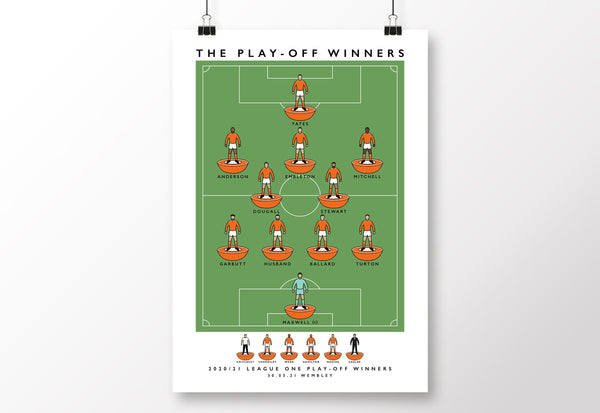 Blackpool FC - The 20/21 Play-Off Winners Poster