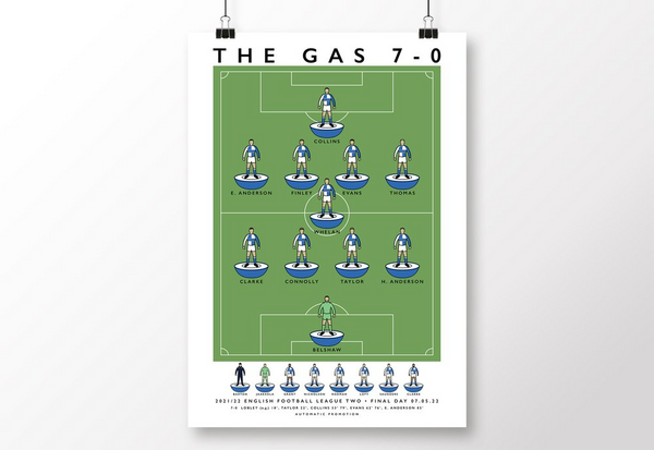 Bristol Rovers - The Gas 7-0 Poster