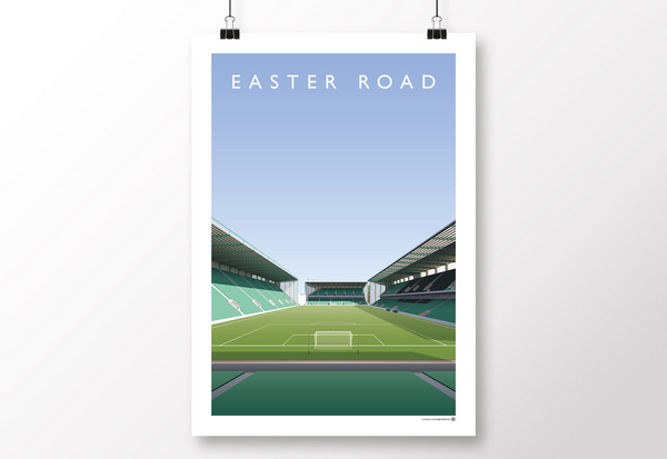 Easter Road - View From the Famous Five Stand Poster