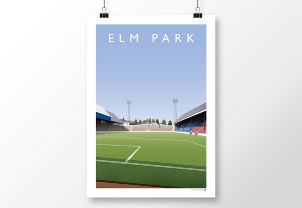 Elm Park Tilehurst End Poster
