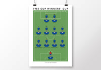 Everton 1985 Cup Winners' Cup Poster
