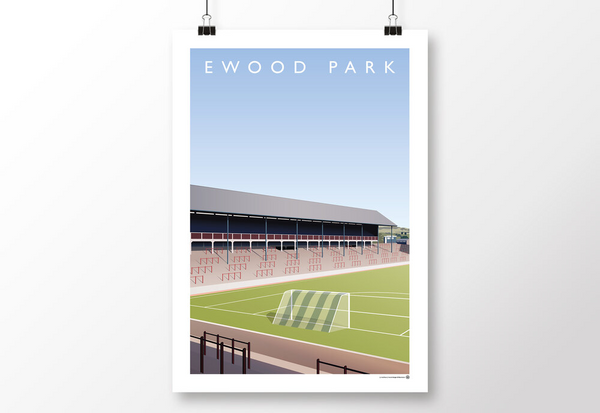Ewood Park - Riverside Stand Poster