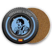 Fernando Alonso Ceramic Beer Mats