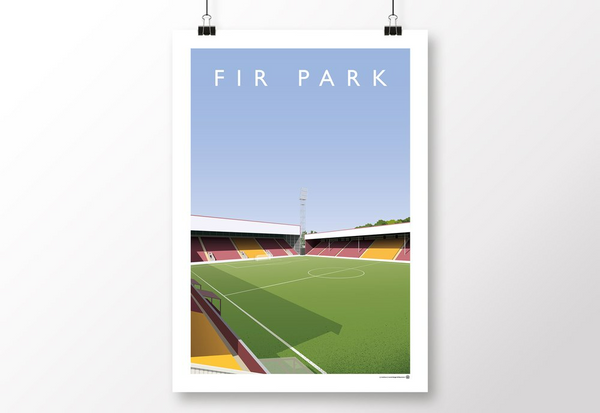 Fir Park Davie Cooper / John Hunter Stand Poster