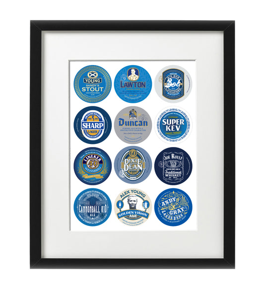 Everton Beer Mat Print