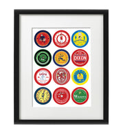 Arsenal Beer Mat Print - Highbury Heroes