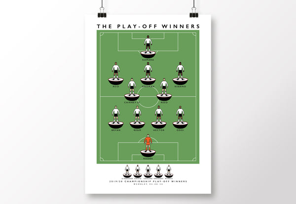 Fulham 2020 Play-Off Winners Poster