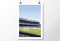 Goodison Park West Stand Poster