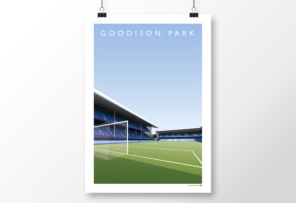 Goodison Park Main/Gwladys Street Stand Poster