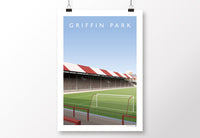 Griffin Park - New Road Stand Poster