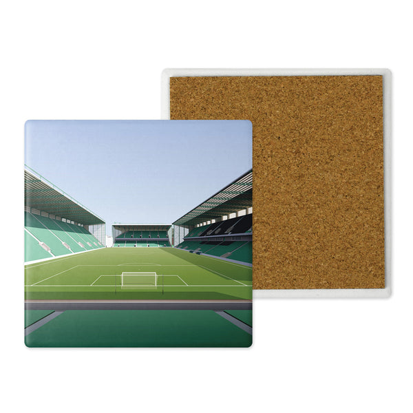 Hibernian Ceramic Coaster - Easter Road - View From the Famous Five Stand