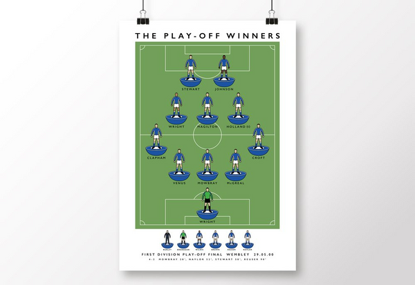 Ipswich Town 2000 Play-Off Winners Poster