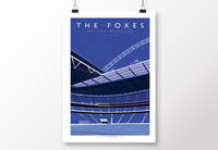 The Foxes FA Cup Wembley Poster