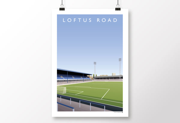 Loftus Road - South Africa Road Stand Poster