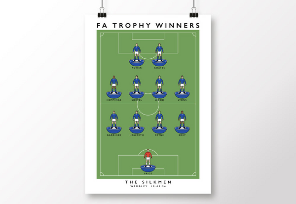 Maccesfield Town 1996 FA Trophy Poster