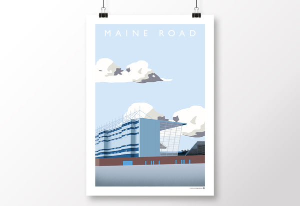 Maine Road Kippax Poster