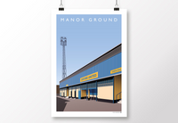 Manor Ground Poster - London Road Stand Entrance