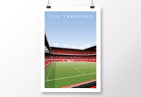 Old Trafford Stretford End Poster