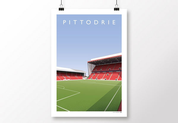 Pittodrie Main / Richard Donald Stand Poster