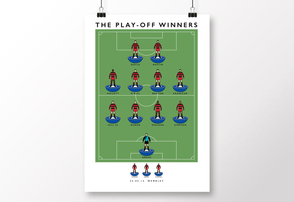QPR 2014 Play-Off Winners Poster