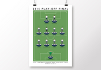 Preston North End 2015 Play-Off Final Poster