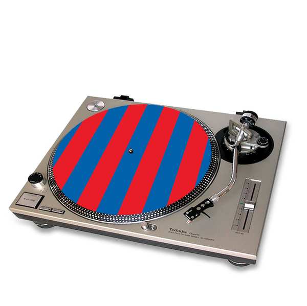 Red & Blue Turntable Mat