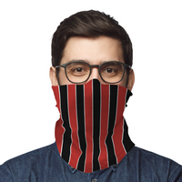 Red, White & Black Face Wrap / Snood