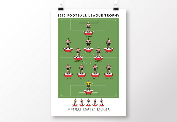 Southampton 2010 Football League Trophy Poster