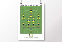 Southampton 1976 FA Cup Winners Poster