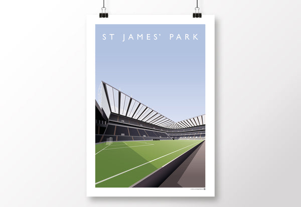 St James' Park Milburn/Leazes Poster