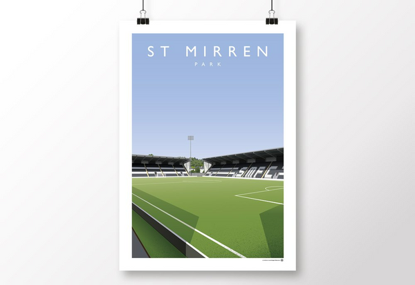 St Mirren Park Poster