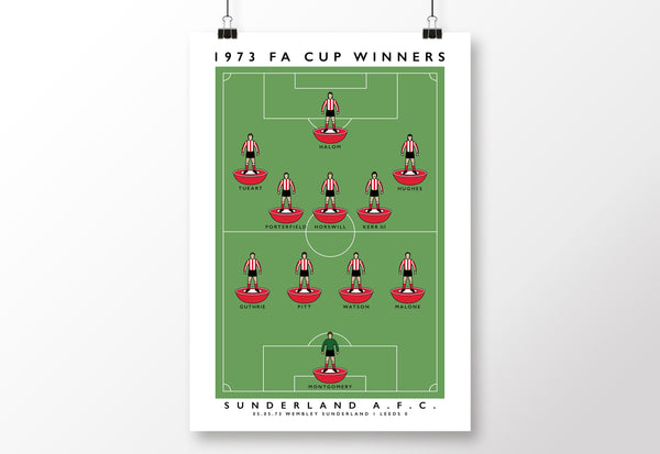 Sunderland 1973 FA Cup Poster
