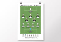 Swansea 2013 League Cup Winners Poster