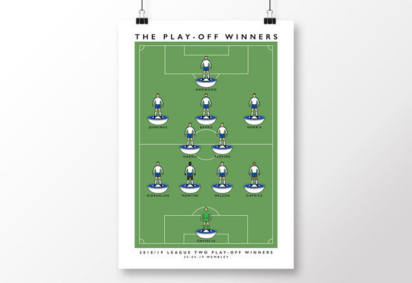 Tranmere Rovers - 2018/19 Play Off Winners Poster